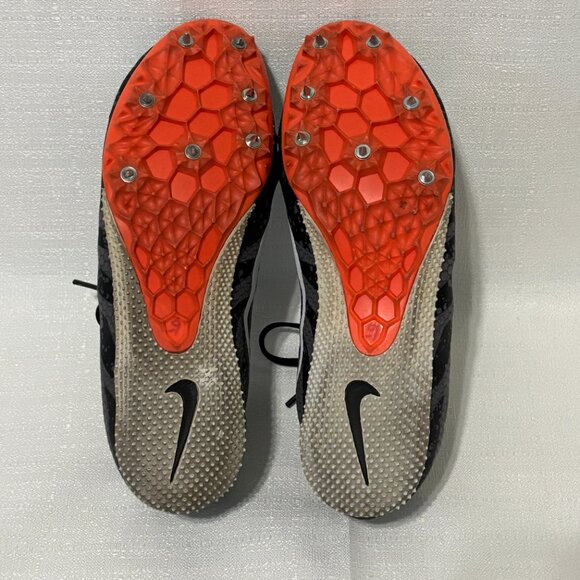 Nike Zoom Rival S 907565-008 Black Gray Paint Splatter Women's 8.5 Racing Cleats - Picture 13 of 16